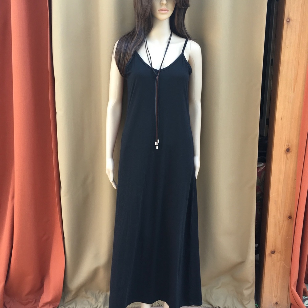SOLID MAXI DRESS WITH POCKETS last one - Picture 6 of 7